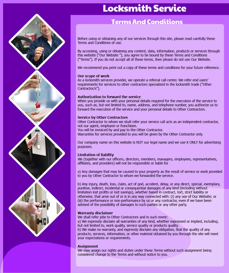 Ferris TX Locksmith Store Ferris, TX 469-296-8431 - terms